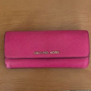 Michael Kors hot pink wallet